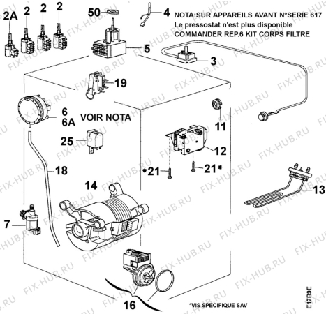 Взрыв-схема стиральной машины Faure LTD869 - Схема узла Electrical equipment